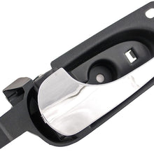 Dorman 82555 Rear Driver Side Interior Door Handle for Select Buick Models, Black and Chrome