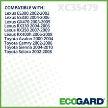 ECOGARD XC35479 Premium Cabin Air Filter Fits Lexus RX330 2004-2006, RX350 2007-2009, ES330 2004-2006, GX470 2003-2009, ES300 2002-2003, RX400h 2006-2008 | Toyota Camry 2002-2006, Sienna 2004-2010
