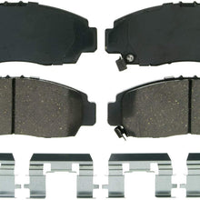 Wagner QuickStop ZD787 Ceramic Disc Pad Set Includes Pad Installation Hardware, Front