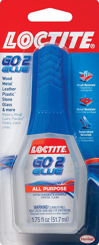 Loctite GO2 Glue All Purpose Adhesive, 1.75-Fluid Ounces (1661510)