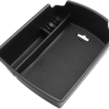 CDEFG Center Console Organizer for 2020 Soul, Insert ABS Black Materials Tray, Armrest Box Secondary Storage