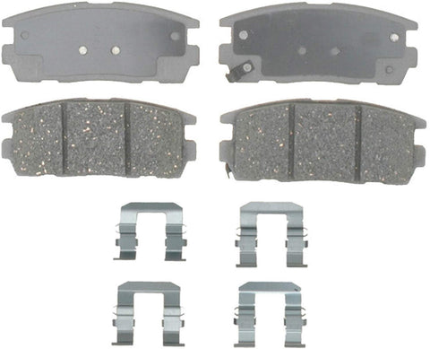 ACDelco 14D1275CH Advantage Ceramic Rear Disc Brake Pad Set with Hardware