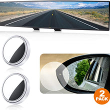 Wikomo Rear View Mirror, Convex Rearview Mirror Interior Clip on Wide Angle Rear View Mirror to Reduce Blind Spot Effectively