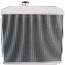 CoolingSky 4 Row All Aluminum Radiator for 1955-57 Chevy Bel Air &Del Ray &Nomad 150 210 Series 6Cyl 8Cyl