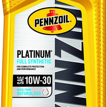 Pennzoil Platinum Full Synthetic Motor Oil 10W-30 - 1 Quart (Case of 6)