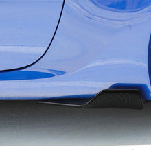 iJDMTOY Left/Right Black Carbon Fiber PP Universal Rear Side Skirt Winglets Diffusers For Car