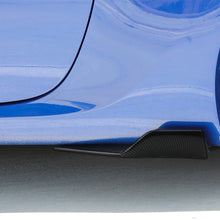 iJDMTOY Left/Right Black Carbon Fiber PP Universal Rear Side Skirt Winglets Diffusers For Car