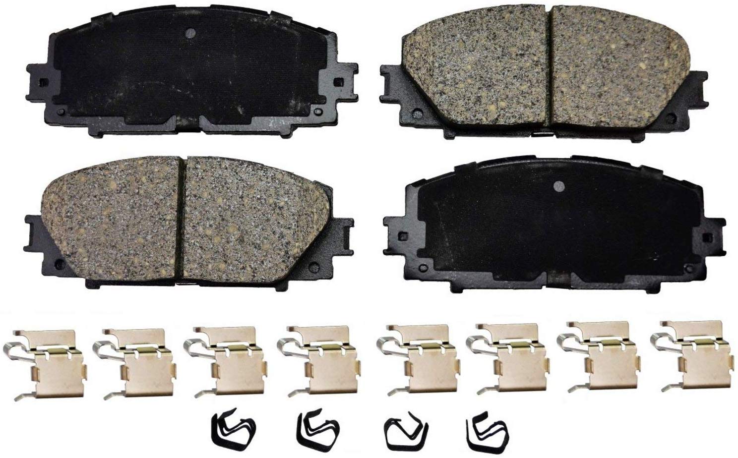 PT Auto Warehouse PT1184 - Ceramic Disc Brake Pad Set - Front