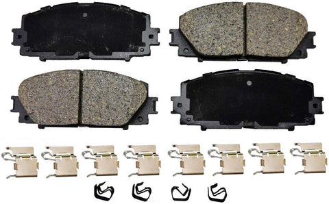 PT Auto Warehouse PT1184 - Ceramic Disc Brake Pad Set - Front