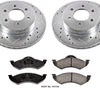 Power Stop K2139 Front Brake Kit with Drilled/Slotted Brake Rotors and Z23 Evolution Ceramic Brake Pads