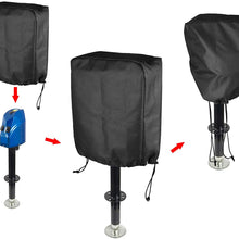 Linkstyle Electric RV Jack Cover, Universal Electric Tongue Jack Cover Protective Cover