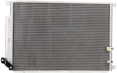 VioletLisa All Aluminum Air Condition Condenser 1 Row Compatible with 2008-2014 CTS Without Oil Cooler