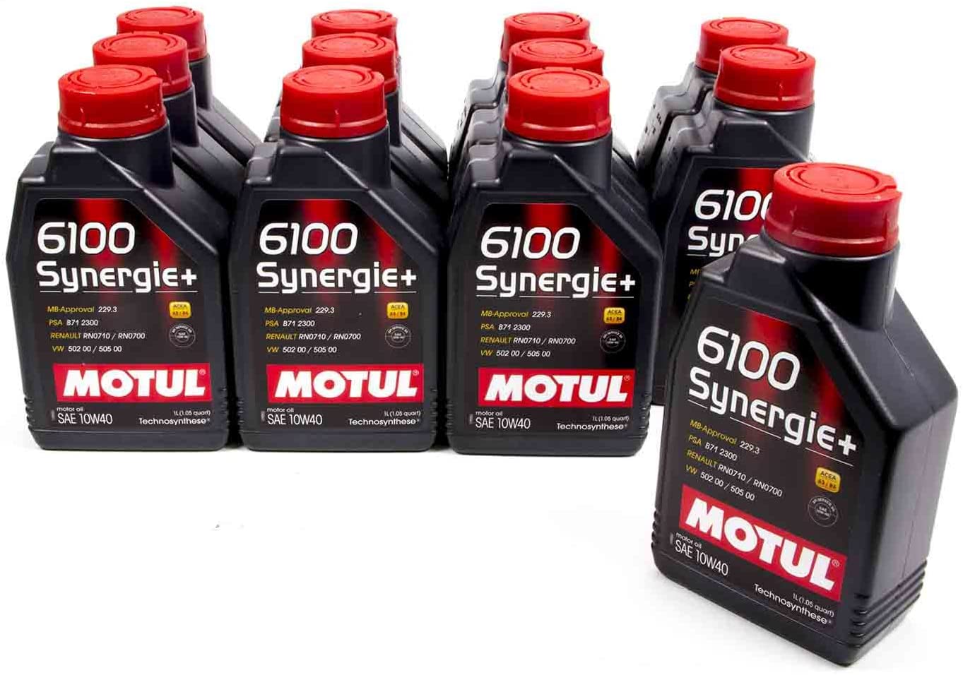 Motul 102781-12 6100 Synergie 10W-40 Oil, (Case of 12)