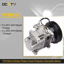 OCPTY A/C Compressor Pump Compatible with Mazda Protege Protege5 CO 10763C