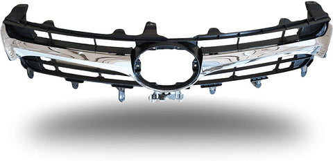 Front Grill for 2015 2016 2017 Toyota Camry SE XSE | Upper Replacement Grille | Chrome ABS | by AutoModed