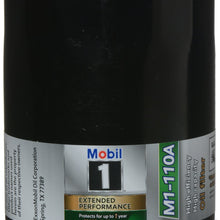 Filtro de aceite (M1-110A) Mobil 1 Rendimiento extendido, alta eficiencia, alta capacidad.