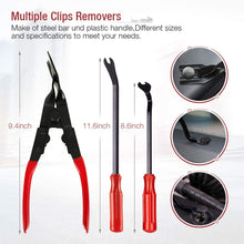 AUTOXEL 38 Pcs Trim Removal Tool Fastener Remover Tool Kit, Pry Kit, Car Panel Tool Radio Removal Tool Kit, Auto Clip Pliers
