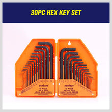 HORUSDY Hex Key Set, Allen Wrench Set Inch/Metric 30-Piece MM(0.7mm-10mm) SAE(0.028"-3/8) - Best Unique Tool Gift for Men