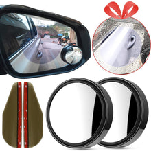 Homesprit 2 Pack Blind Spot Mirror, 2" Round HD Glass Convex Rear View, 360°Rotate Adjustable Wide Angle Rear View Mirror for All Universal Vehicles Car