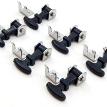 4 Piece Kit Rubber T Handle Latch Catch Hold-Down 2.5 Inch Mini Easy Grip Draw Stainless Steel Brackets Hardware Replacement 2 1/2 Compartment Trailer Tool Box RV Battery Box Tiedown Rust Free