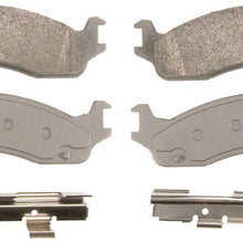 Wagner ThermoQuiet QC655 Ceramic Disc Pad Set With Installation Hardware, Front