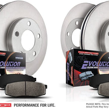 Power Stop KOE5516 Front and Rear Brake Kit- Stock Replacement Brake Rotors and Ceramic Brake Pads