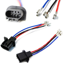 iJDMTOY (2) H13/9008 to 9007/9004 or 9003/H4 Polarity Adjustable Conversion Adapter Wiring Kit For Headlight Conversion Retrofit