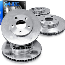 For 2014-2015 Nissan Rogue Front Rear eLine Plain Brake Rotors Kit