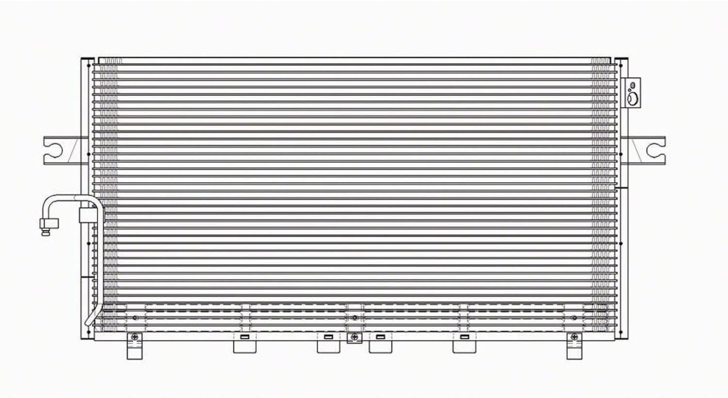 CPP Air Conditioning Condenser for 00-01 Infiniti I30, Nissan Maxima NI3030107