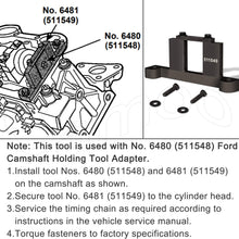 6481 Camshaft Holding Tool - Similar to Ford No. 303-577 Fits 1997-2004 Explorer/Mountaineer 4.0L SOHC V6