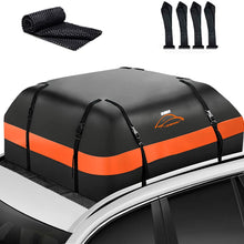 ISWEES Car Top Bag,Auto Cargo Carriers Roofbag Vehicle Truck Automotive Rooftop Luggage Storage Bag with/Without Rack,Waterproof Automobile Soft Roofbag for SUV Jeep Subaru Toyota Universal (Black)