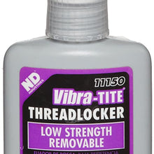 Vibra-TITE 111 Low Strength Removable Anaerobic Threadlocker, 10ml Bottle, Purple