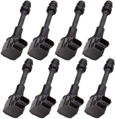 ROADFAR Pack of 8 Ignition Coils UF510 Fit for Nissa-n Armada 2004-2006/Titan Infiniti/ QX56 Equivalent with OE: C1483