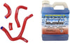 TUSK Red Radiator Hose Kit with Engine Ice Coolant - for Honda CRF450R 2009–2012