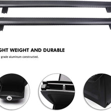 JUEDIMA Black Roof Rack Crossbars Replacement for 2011 2012 2013 2014 2015 2016 2017 2018 2019 2020 Grand Cherokee,Rooftop Luggage Crossbars