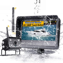 Yakry Y34 HD 1080P Wireless Rear View Camera with 7 Inch Monitor for RVs,Forklifts,Trucks,Crane,Harvester,Boat High-Speed Observation System Waterproof System