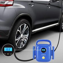 Mainfiter Car Tire Inflator, 12V DC Portable Car Tire Pump 150PSI Auto Pump/Shut Off Car Air Pump with Digital LCD Display and Emergency Led Flashlight for Car Tires