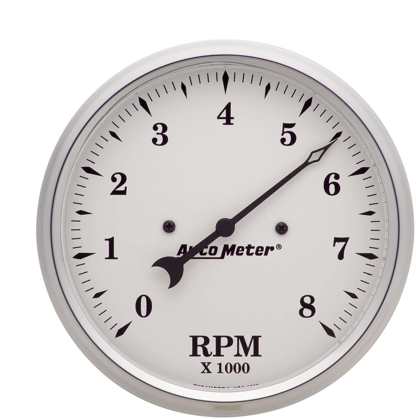 AUTO METER 1699 Old TYME White Street Rod Tachometer,5.000 in.