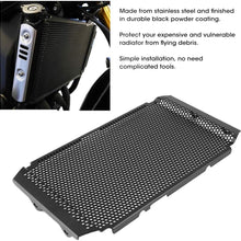 Qiilu Motorcycle Radiator Grille, Stainless Steel Radiator Grille Guard Protector Radiator Grille Guard Cover Fit for Yamaha FJ-09 / MT-09 2015-2020