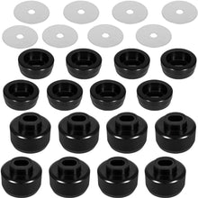 Bonbo 7-141 Body & Cab Mount Bushing Kit for 1999-2014 Chevy Silverado & Sierra 2WD/4WD (Black 16 Pcs)