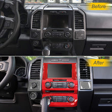 HKPKYK for Ford F150 2015+, Interior Mouldings Car Navigation Air Conditioner Volume Adjustment Panel Decoration Stickers