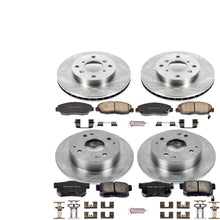 Power Stop KOE1240 Front and Rear Brake Kit- Stock Replacement Brake Rotors and Ceramic Brake Pads