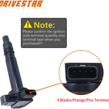 DRIVESTAR UF323 set of 4 Ignition Coil for Toyota 2000-2004 Tacoma 2.4L 2.7L
