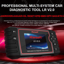 iCarsoft Professional Multi-System Auto Diagnostic Tool LR V2.0 Compatible for Landrover/Jaguar ABS SRS Oil Reset DPF, The Update for LR II