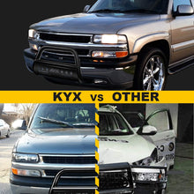KYX Bull Bar for 1999-2006 Chevy Silverado 1500/GMC Sierra 1500, for 2000-2006 Tahoe/Suburban/Yukon/Yukon XL1500, 2002-2006 Avalanche 1500, 3" Brush Push Grille Guard Front Bumper