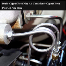 Copper Brake Line Hose Tubing Coil Roll- Fuel Line Tube Coil Transmission Line Tube Oil Brake Hose, Clutch Hose, Brake Copper Pipe with fittings (25 Ft 3/16" + 25 Ft 1/4")