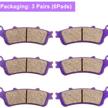 ECCPP FA261 Brake Pads Front and Rear Carbon Fiber Replacement Brake Pads Kits Fit for 1996 1997 1998 1999 2000 2001 2002 2003 2004 2005 2006 2007 2008 2009 2010 Honda