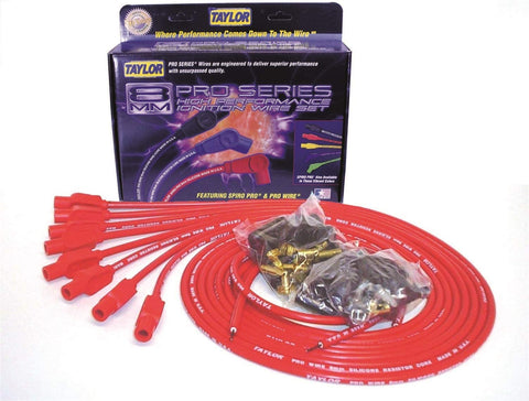 Taylor Cable 70255 8mm Pro Wire Red Spark Plug Wire Set