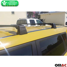 Roof Rack Crossbars Fits KIA Soul 2014-2019 | Luggage Kayak Cargo Hard-Shell Carrier | Aluminum Rooftop of Your Car | Black 2 Pcs.