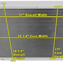 Champion Cooling, 4 Row All Aluminum Radiator for Chevrolet Corvette, MC718